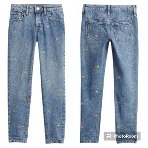 {Gap} Floral Girlfriend Jeans